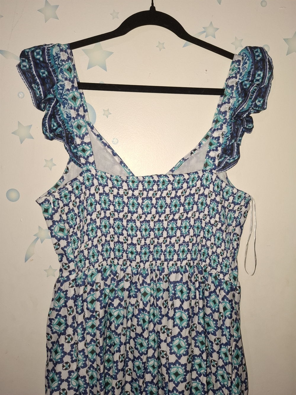 Lucky Brand Blue & Teal Patterned Maxi Dress - Picture 4 of 5